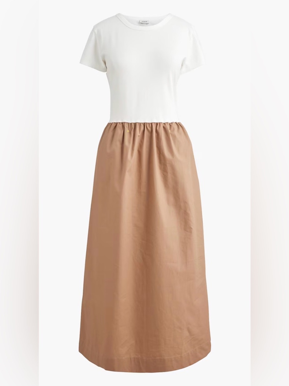 J. Crew Factory Mixed Media Color-Block Dress